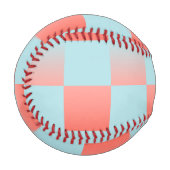 スタイリッシュ市松模様に配色粉末 野球ボール (正面左)