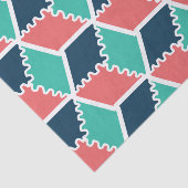 スタイリッシュ幾何モダン色キューブ 薄葉紙 (詳細)