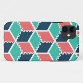 スタイリッシュ幾何モダン色キューブ Case-Mate iPhoneケース (裏面(横))