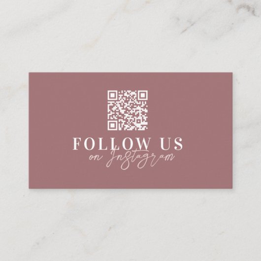 スタイリッシュ後を追モダンUs Instagram赤面エレガント 名刺 (正面)