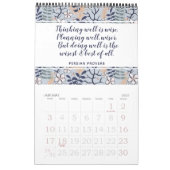 スタイリッシュ感動的引用文植物学フローラ2022 カレンダー (1月 2027)