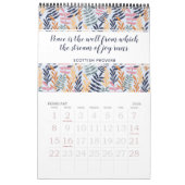 スタイリッシュ感動的引用文植物学フローラ2022 カレンダー (2月 2026)