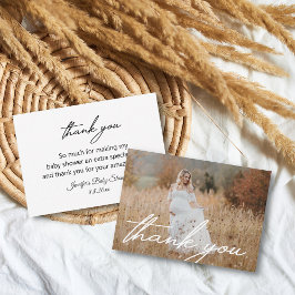 スタイリッシュ感謝していの手書き写真 ノートカード