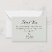 スタイリッシュ感謝してい君の生まれたばかりの写真 ノートカード (裏面)