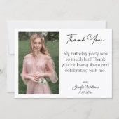 スタイリッシュ感謝してい甘い16枚 ノートカード (正面)