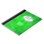 スタイリッシュ成パターン（の模様が）あるパーソナライズされた分 ノートブック (左側)