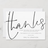 スタイリッシュ手書きスクリプ感謝していト写真あり (正面)