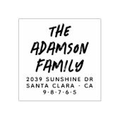 スタイリッシュ手書き名のモダン差出人住所 ラバースタンプ (インプリント)