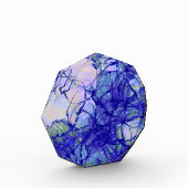 スタイリッシュ抽象芸術アートブルーと薄紫 フォトブロック (左)