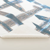 スタイリッシュ抽象芸術アート洗浄効果ブランケット シェルパブランケット (3/4)