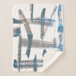 スタイリッシュ抽象芸術アート洗浄効果ブランケット シェルパブランケット