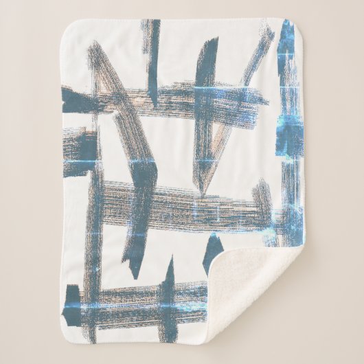 スタイリッシュ抽象芸術アート洗浄効果ブランケット シェルパブランケット (正面)
