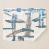 スタイリッシュ抽象芸術アート洗浄効果ブランケット シェルパブランケット (正面(横))