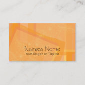 スタイリッシュ抽象芸術オレンジフローラプロフェッショナル 名刺 (正面)