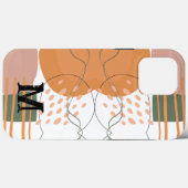 スタイリッシュ抽象芸術カスタムモダンモノグラム美学 Case-Mate iPhoneケース (裏面 (横))