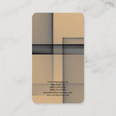 スタイリッシュ抽象芸術プモダンライプロフェッショナル管理者 名刺 (裏面)