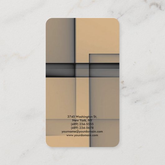 スタイリッシュ抽象芸術プモダンライプロフェッショナル管理者 名刺 (裏面)