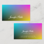 スタイリッシュ抽象芸術プレーンモダンプロフェッショナルトレンディー 名刺 (正面/裏面)