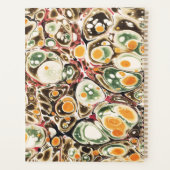 スタイリッシュ抽象芸術モダンセージ黄大理石パターン プランナー手帳 (裏面)