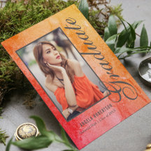 スタイリッシュ抽象芸術水彩写真卒業