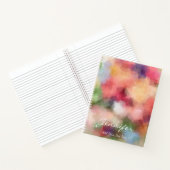 スタイリッシュ抽象芸術花モダンフローラテンプレート ノートブック (内部)