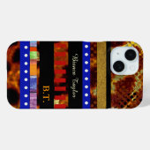 スタイリッシュ数々のパーソナライズされた色のストライプ Case-Mate iPhoneケース (裏面 (横))