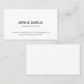 スタイリッシュ文字デザインシンプルモダンエレガントテンプレート 名刺 (正面/裏面)