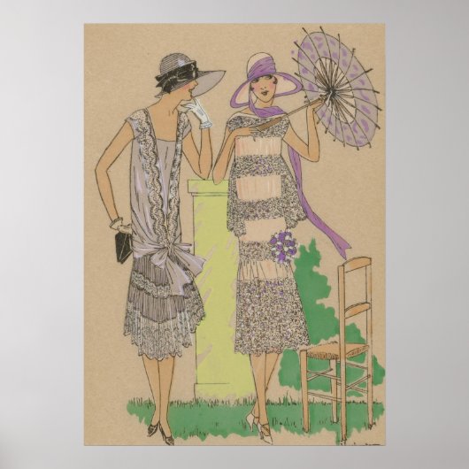 スタイリッシュ春フラッパ20ズ・レディース ポスター (正面)