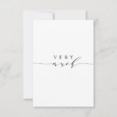 スタイリッシュ書結婚の写真サンキューカード サンキューカード (裏面)