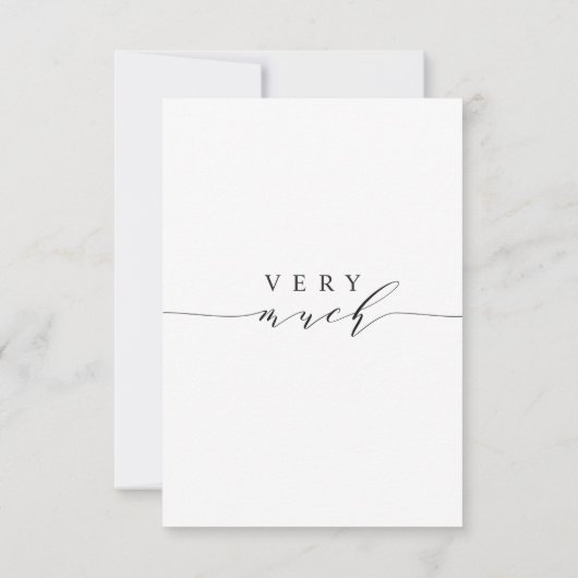 スタイリッシュ書結婚の写真サンキューカード サンキューカード (裏面)