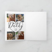 スタイリッシュ最高の犬パパ |写真 シーズンカード (内部)