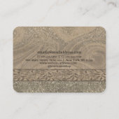 スタイリッシュ木モダン工芸紙名刺 名刺 (裏面)