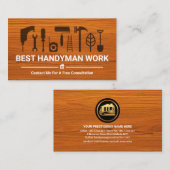 スタイリッシュ木目用手回し 名刺 (正面/裏面)