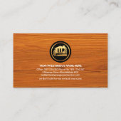 スタイリッシュ木目用手回し 名刺 (裏面)