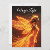 スタイリッシュ森のピクシーかわいい火の輝く王女 セーブザデート (正面)