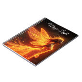 スタイリッシュ森のピクシーかわいい火の輝く王女 ノートブック (左側)