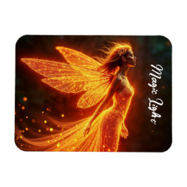 スタイリッシュ森のピクシーかわいい火の輝く王女 マグネット