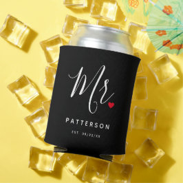 スタイリッシュ氏カスタム名・日付結婚名 缶クーラー