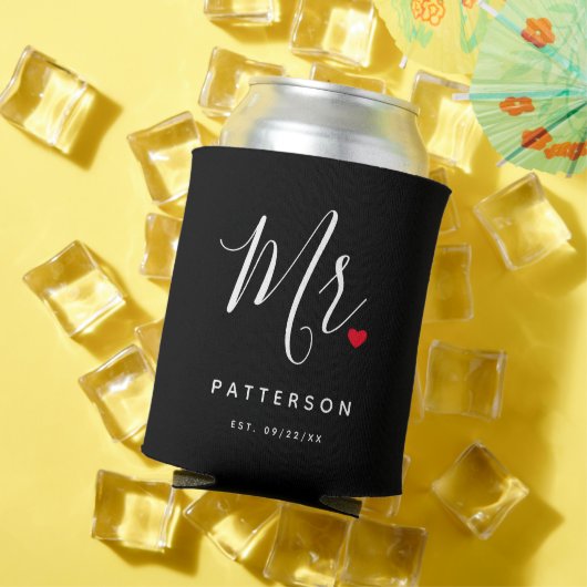 スタイリッシュ氏カスタム名・日付結婚名 缶クーラー (インサイチュ 夏)