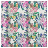 スタイリッシュ水彩花模様 ファブリック (見本)