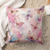 スタイリッシュ水彩蝶装飾用クッション クッション (ブランケット)