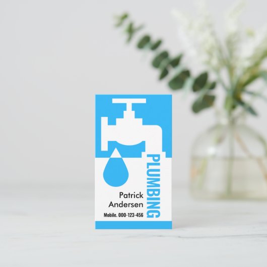 スタイリッシュ水栓漏れ 名刺 (スタンド正面)