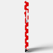 スタイリッシュ水玉模様赤、黒、白 Case-Mate iPhoneケース (裏面 / 左)