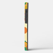 スタイリッシュ水色フローラデザイン Case-Mate iPhoneケース (裏面 / 左)