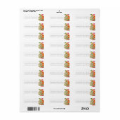 スタイリッシュ水色モダン結婚多肉 ラベル (フルシート)