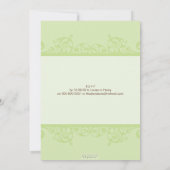 スタイリッシュ洗礼招待状エレガント: 1P 招待状 (裏面)