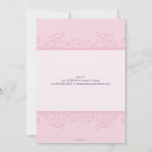 スタイリッシュ洗礼招待状エレガント: 2P 招待状 (裏面)