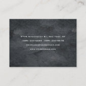 スタイリッシュ灰色の巨大な赤モノグラモダンム 名刺 (裏面)