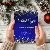 スタイリッシュ王室のフェイクグリッター感謝してい カード