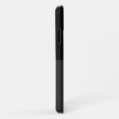 スタイリッシュ白黒グレイ幾何モノグラモダンム Case-Mate iPhoneケース (裏面/右)